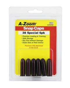 A-Zoom 38 Spec Snap Cap 6Pk