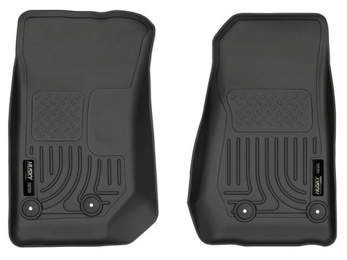 Husky Front Floor 14-17 Jeep Wrangler '18 Jeep Wrangler JK 4 Door Black
