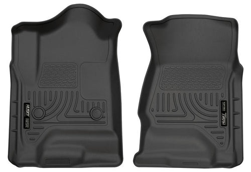 Husky Front Floor Liners -Black 14-18 SILVERDO/SIERRA-15-18 Escalade-15-2020 Tahoe/Suburban/Yuko