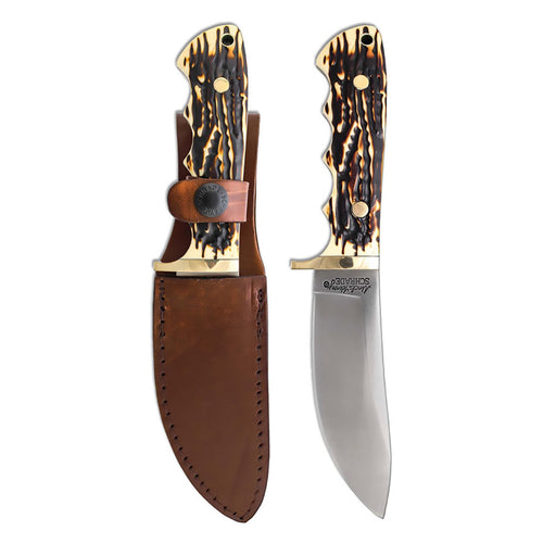 Uncle Henry Elk Hunter w/Leather Sheath. 7Cr17MoV Steel.