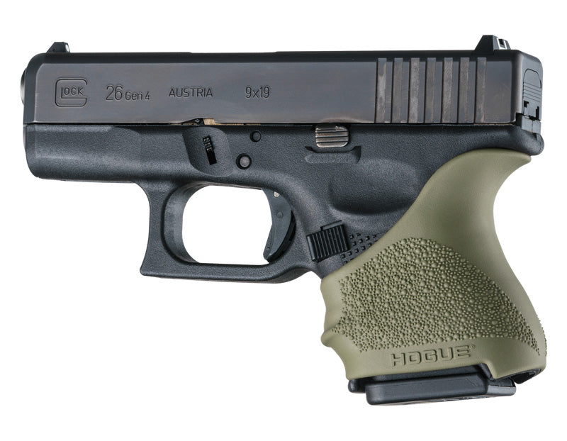 Hogue HandAll Beavertail Grip Sleeve Glock 26/27 OD Green