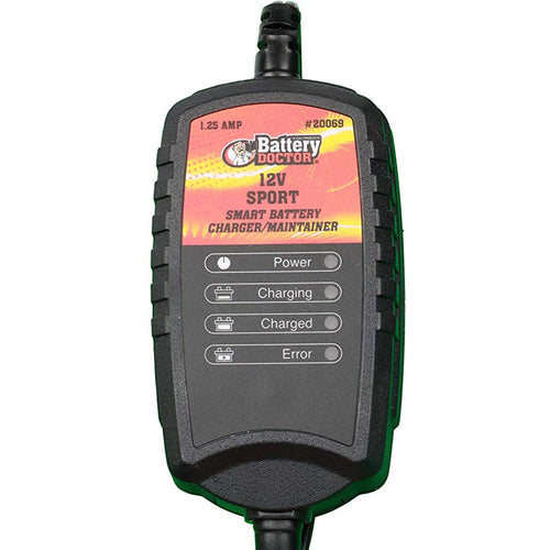 WirthCo 20069 Battery Doctor Black CEC Certified Sport Battery Charger and Maintainer