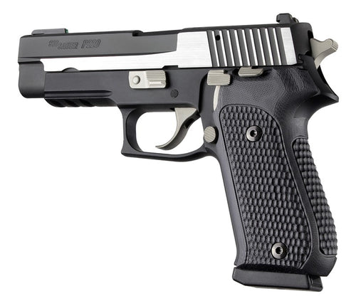 Hogue SIG Sauer P220 DA/SA American - Piranha - G10 SOLID BLACK