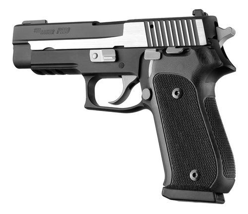 Hogue SIG Sauer P220 DA/SA American - Checkered - G10 SOLID BLACK