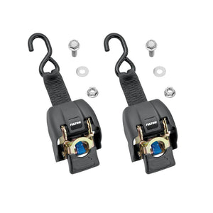 Fulton Transom Retractable Ratchet Tie Down 2" x 43" 833lbs Capacity 2500lbs Strength Zinc