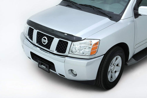 Auto Vent Shade Bugflector II Dark Smoke Hood Shield for 2004-2015 Nissan Titan
