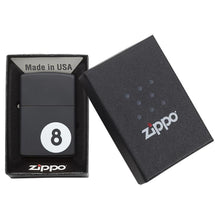 Zippo Windproof Lighter Billiards 8-Ball Black Matte