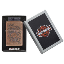 Zippo Lighter w/Harley-Davidson Logo  Antique Copper