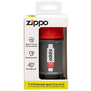 Zippo Typhoon Match Kit (1-Match kit 15-Typhoon matches 3-Strike pads)