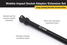 Titan 9 pc Impact Wobble Socket Adapter Set