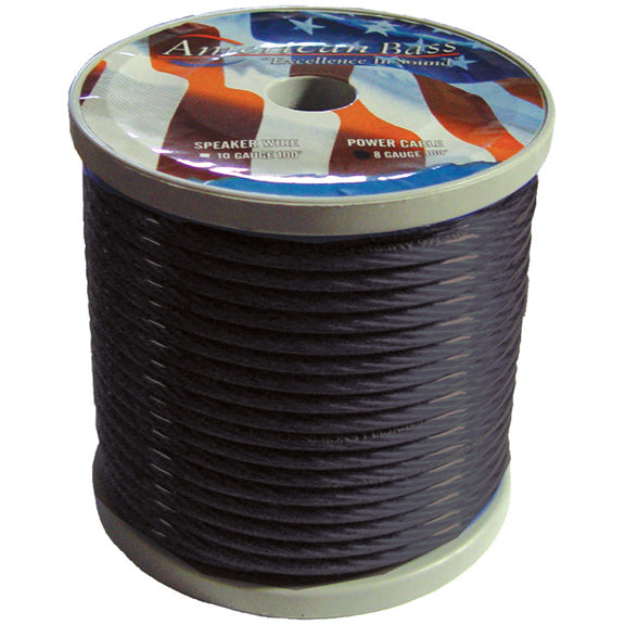 WIRE AMERICAN BASS 4 GA SMOKE COLOR 100 FT ROLL - AB1666BK *P4GB*