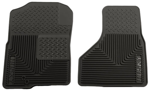 Husky Front Floor Mats Fits 02-10 Ram 1500/2500/3500 w/ one carpet hook Black