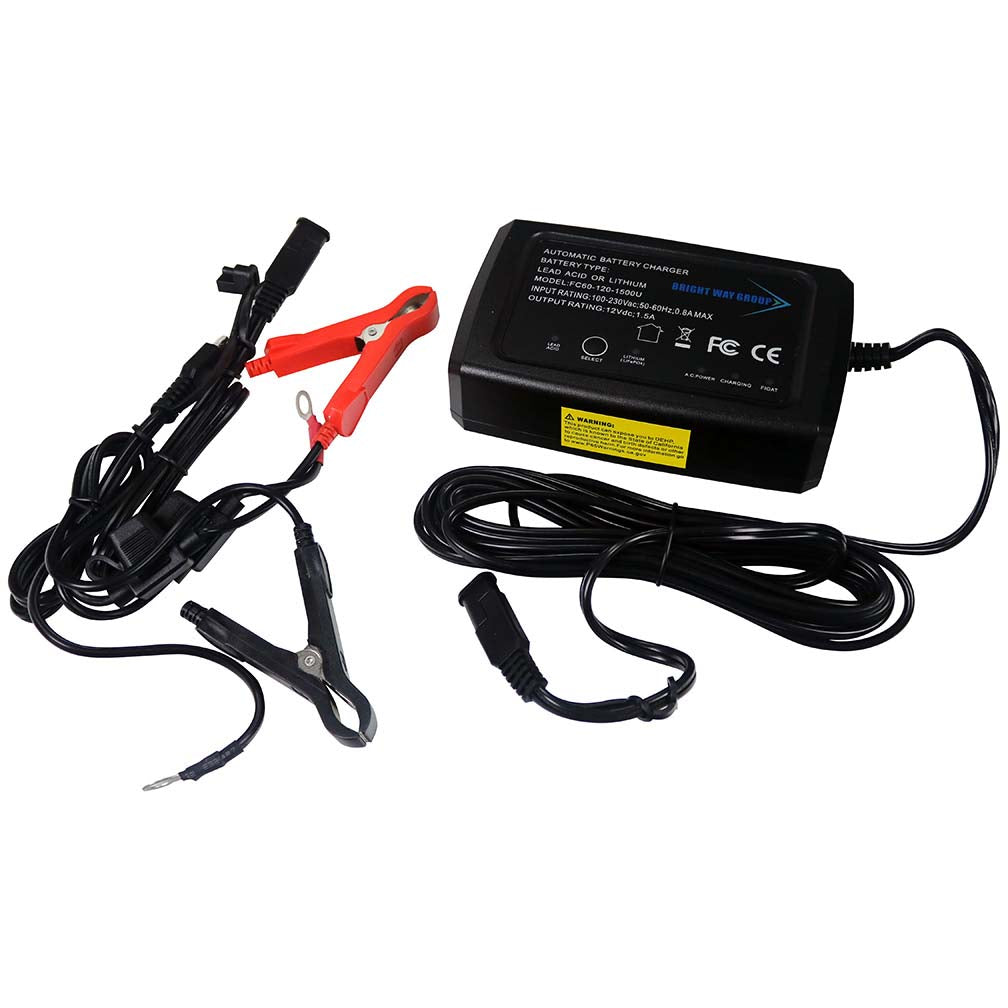 Bright Way Group 12 Volt Desulfating Smart Charger/Maintainer with Lithium Mode