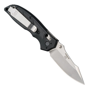 Hogue HK Exemplar 3.25" ABLE Lock Folder Clip Point Tumbled Finish G10 Scales - Solid Black