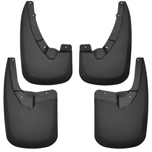 Husky Liners Front and Rear Mud Guard Set for Various Dodge Rams-Black