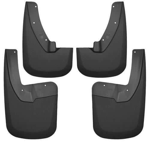 Husky Liners Front and Rear Mud Guard Set 09-19 Dodge Ram Various Models-Black