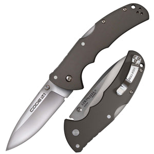 Cold Steel Code 4 Spear Point Folding Knife 3-1/ S35VN Satin Plain Blade Aluminum Handles