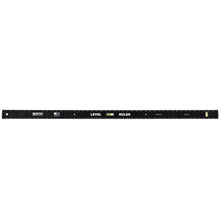 Mayes 48 Inch Magnetic Poly Level Rule w/ Vials Black