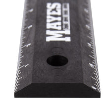 Mayes 48 Inch Magnetic Poly Level Rule w/ Vials Black