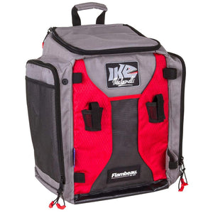 Flambeau R50BK1 IKE Ritual 50 Backpack Fishing Organizer Backpack Gray Red