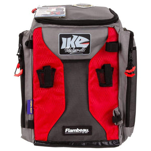 Flambeau R50BK1 IKE Ritual 50 Backpack Fishing Organizer Backpack Gray Red
