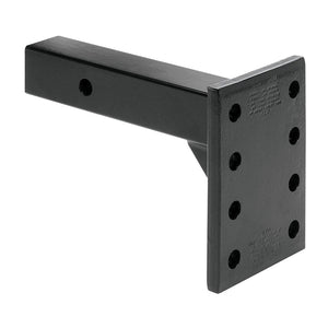 Draw-Tite Pintle Hook Receiver Mount 2" Sq Solid Shank 75/8" Length 12000lbs GTW 1200lbs TW Black