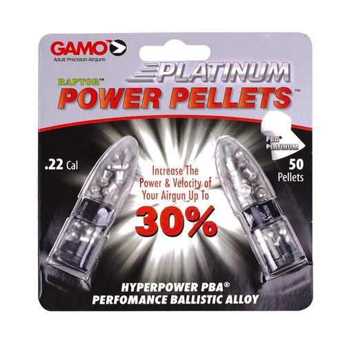 Gamo PBA Platinum .22cal Pellets (50 Count) - Blister Pack