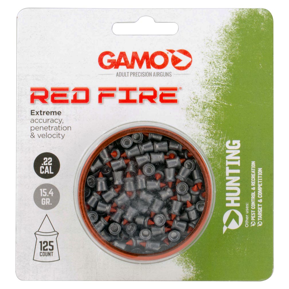 Gamo Red Fire .22cal Pellets (125 Count) - Blister Pack