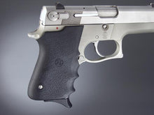 Hogue S&W 6906 Shorty 40 Rubber Grip with Finger Grooves Black