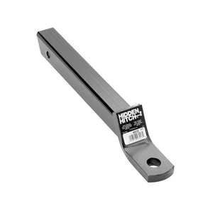 Hidden Hitch Angle Cut Class III Ball Mount 6000lbs GTW 1" Ball Hole 16" Length 3/4" Rise 2" Black