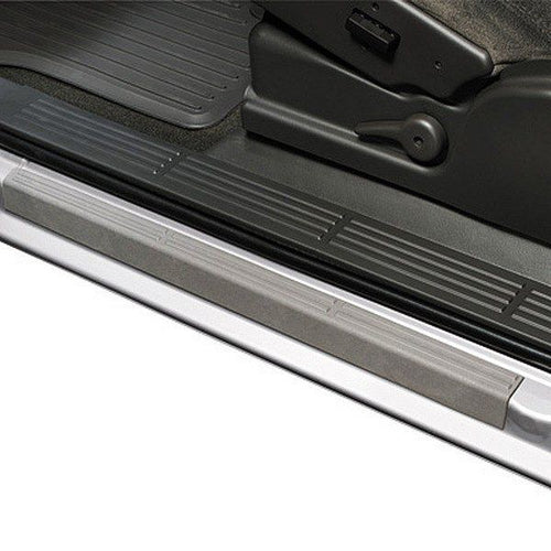 Auto Vent Shade Stepshield Black Door Sill Protector 4Pc Set for 2004-2008 Ford F150 SuperCrew