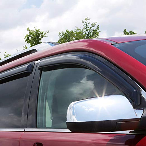 Auto Vent Shade Â Original Ventvisor Side Window Deflector Dark Smoke 4Pc Set for 2011-2018 Dodge Du