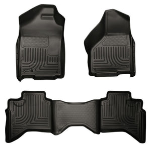 Husky Liners Front & 2nd Seat Floor Liners Fits 02-09 Ram 1500 Quad Cab