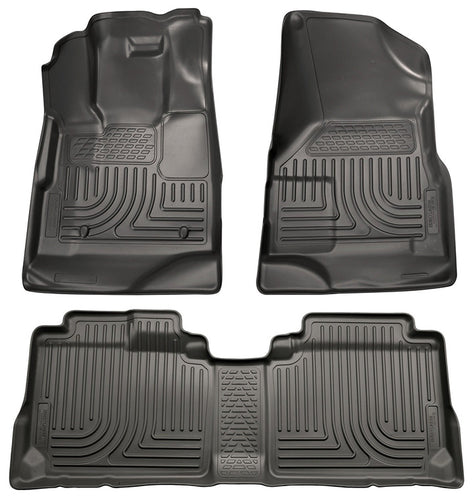 Husky Liners Front & 2nd Seat Floor Liners Fits 2010-2017 Equinox/Terrain-Black