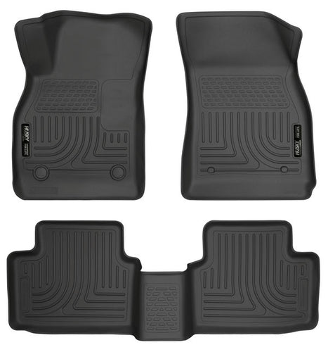 Husky Liners Front & 2nd Seat Floor Liners Fits 13-15 Chevrolet Malibu/2016 Chevrolet Malibu Limited