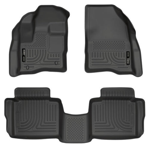 Husky Liners Front & 2nd Seat Floor Liners (Footwell Coverage) Fits 10-19 Taurus