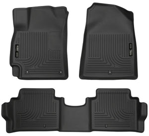 Husky 2017-2020 Hyundai Elantra Weatherbeater Front & 2nd Seat Floor Liners Black