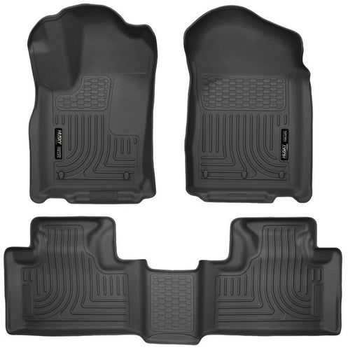 Husky Liners Front & 2nd Seat Floor Liners 11-15 DODGE/JEEP DURANGO/GRAND-Black