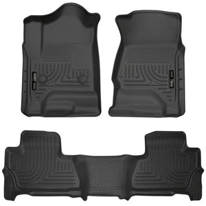 Husky Liners Front & 2nd Seat Floor Liners  15-2020 TAHOE/YUKON FRONT & 2ND-Black