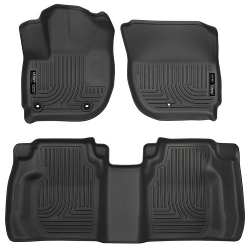 Husky 2015-2020 Honda Fit Weatherbeater Front & 2nd Seat Floor Liners Black
