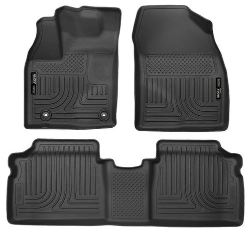 Husky Front & 2nd Seat Floor Fits 2015 Prius Black