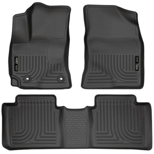 Husky Liners Front & 2nd Seat Floor Liners  14-19 TOYOTA COROLLA-Black