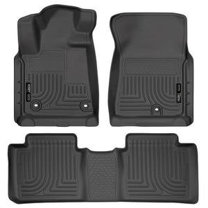 Husky Liners Front & 2nd Seat Floor Liners Fits 14-20 Toyota Tundra Double Cab