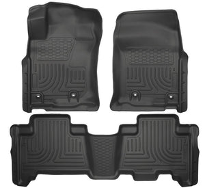 Husky Liners Front & 2nd Seat Floor Liners  13-2020 4RUNNER/ 14-19 GX460-Black