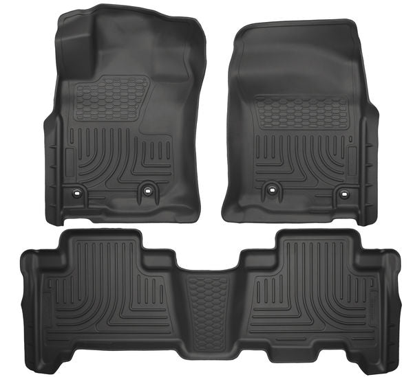 Husky Liners Front & 2nd Seat Floor Liners  13-2020 4RUNNER/ 14-19 GX460-Black