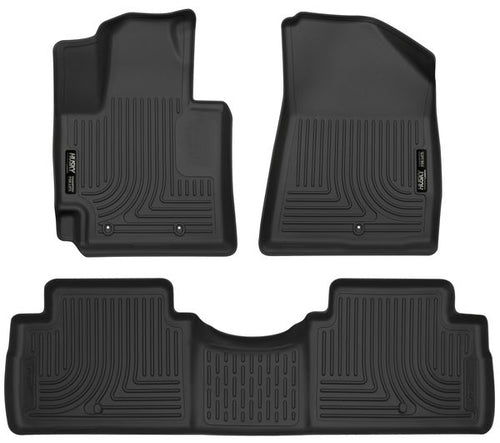 Husky 2014-19 Kia Soul Weatherbeater Front & 2nd Seat Floor Liners Black