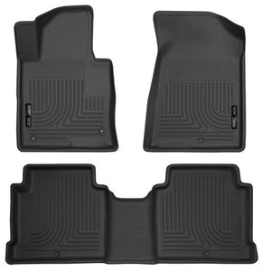 Husky Liners Front & 2nd Seat Floor Liners Fits 15-19 Sonata 2016-2020 Optima-Black