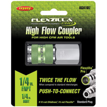 Flexzilla Pro High Flow Coupler 1/4" FNPT 1/4" Body