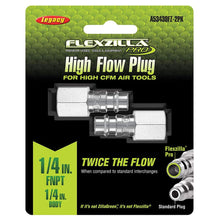 Flexzilla Pro High Flow Plug 1/4" FNPT 1/4" Body 2-Pack