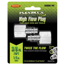 Flexzilla Pro High Flow Plug 3/8" FNPT 1/4" Body 2-Pack